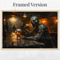 Undead Zombie Bar Scene Wall Art Halloween Gothic Decor Poster Canvas or Framed Print for Haunted Homes