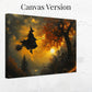 Halloween Witch's Flight - Mystical Autumn Artwork | Poster | Canvas | Framed Wooden Painting